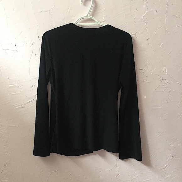 Joseph Ribkoff Avant Garde Metal Shard Blouse Art - Picture 8 of 8